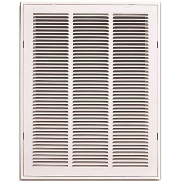 Tru Aire 16 in. x 25 in. White Stamped Return Air Filter Grille with